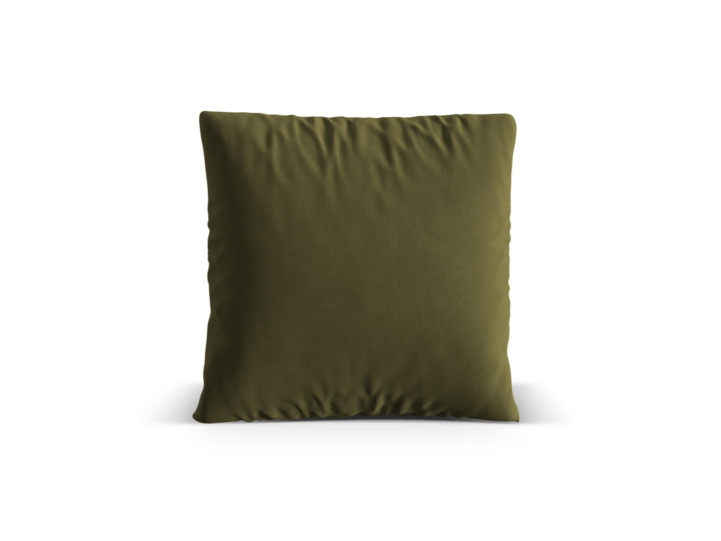 Kissen Samt Beige Nuria — Moss Green Melange