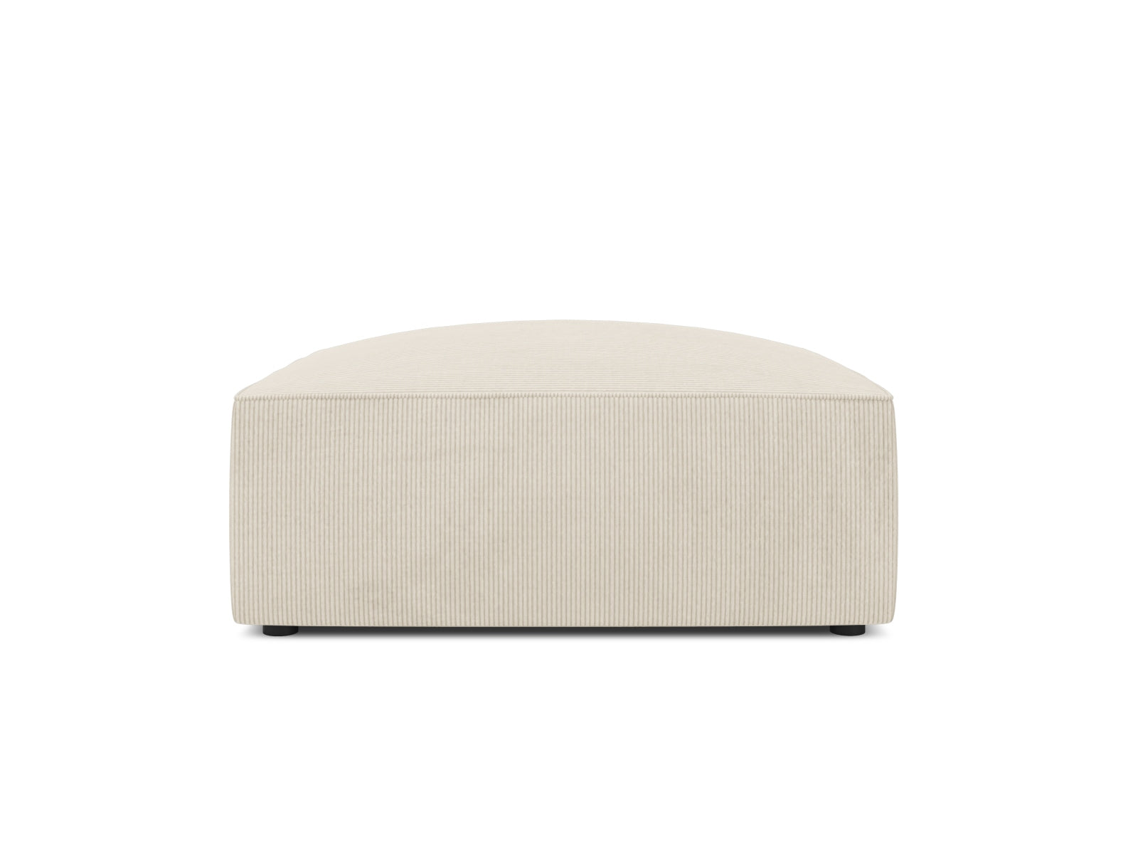 Ruby Pouf, 93x93 cm — Light Beige