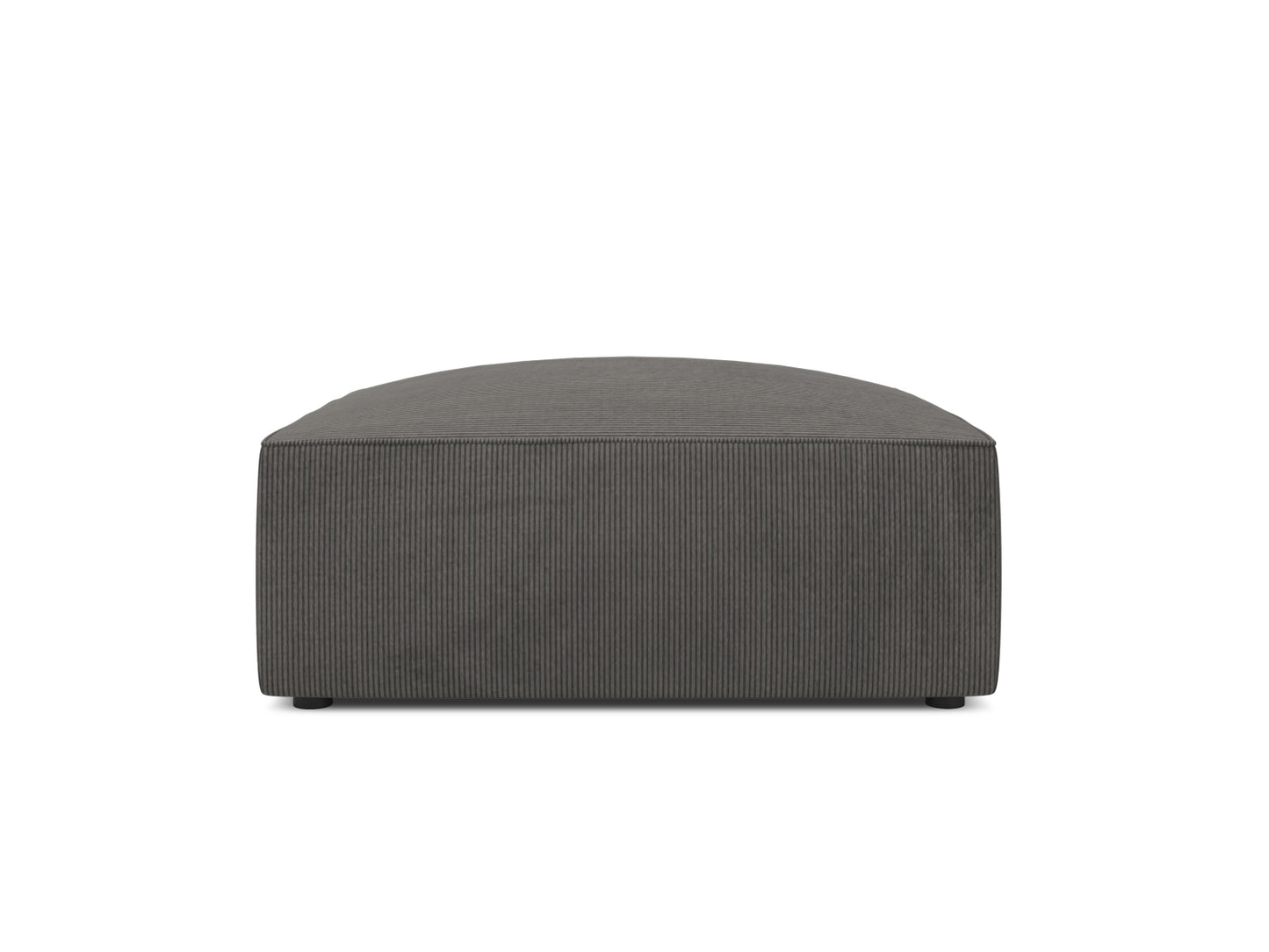 Pouf Cord Schwarz Ruby — Blue