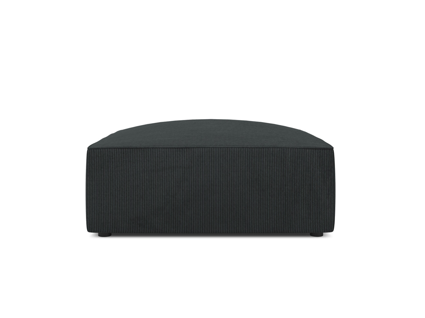 Pouf Cord Schwarz Ruby — Wohnbeispiel