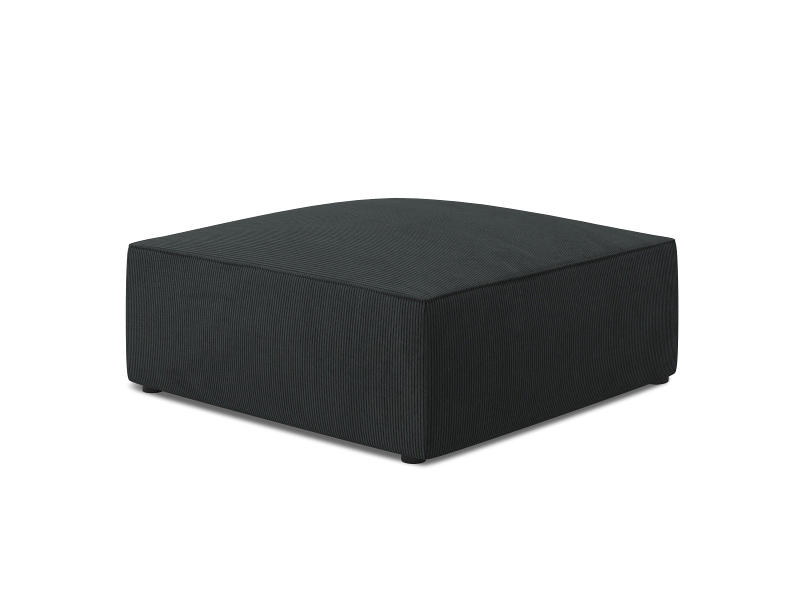 Pouf Cord Schwarz Ruby — Detailansicht