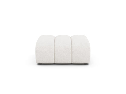 Pouf Bouclé Beige Lupine — White