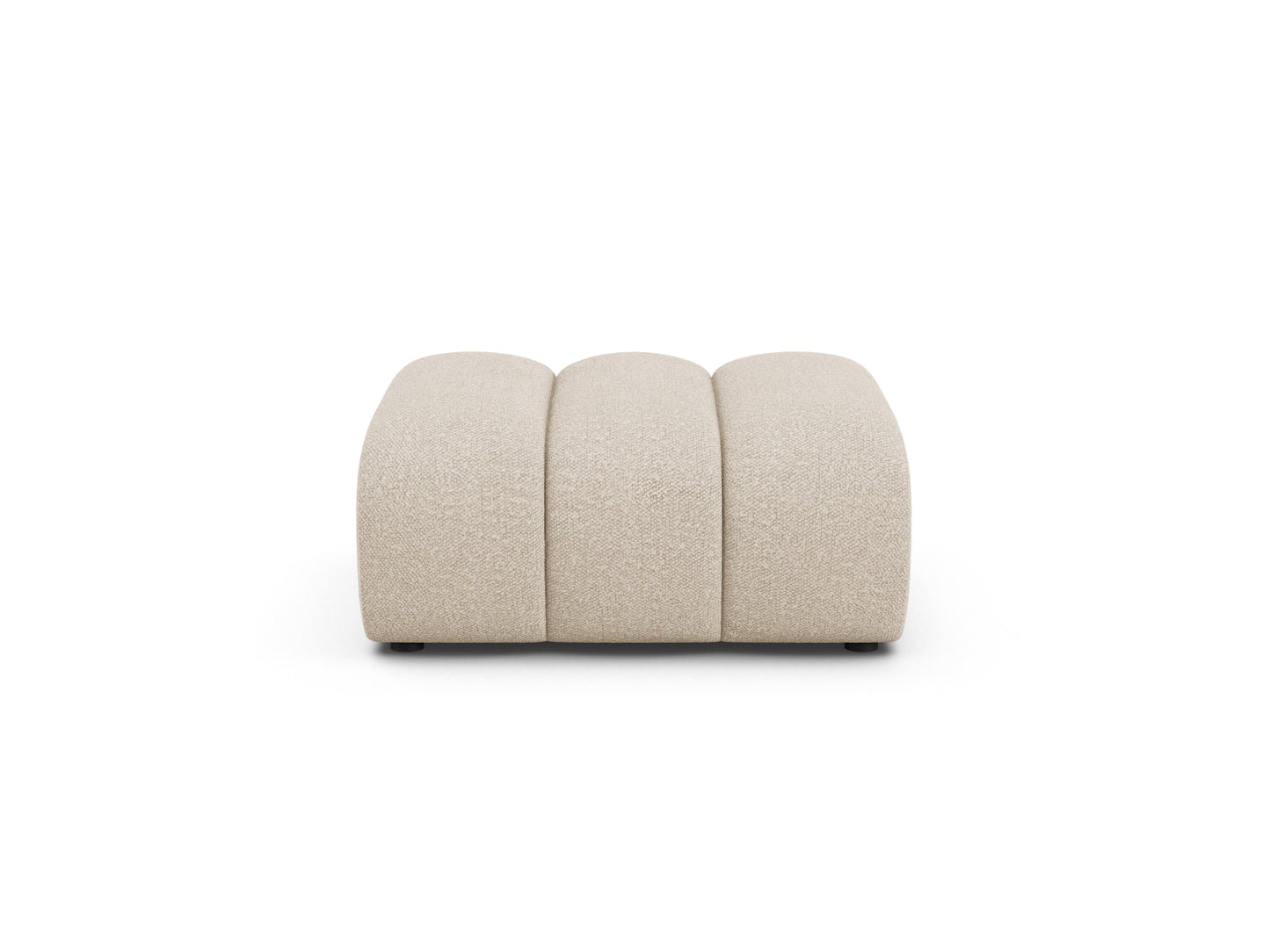 Pouf Bouclé Beige Lupine — Beige