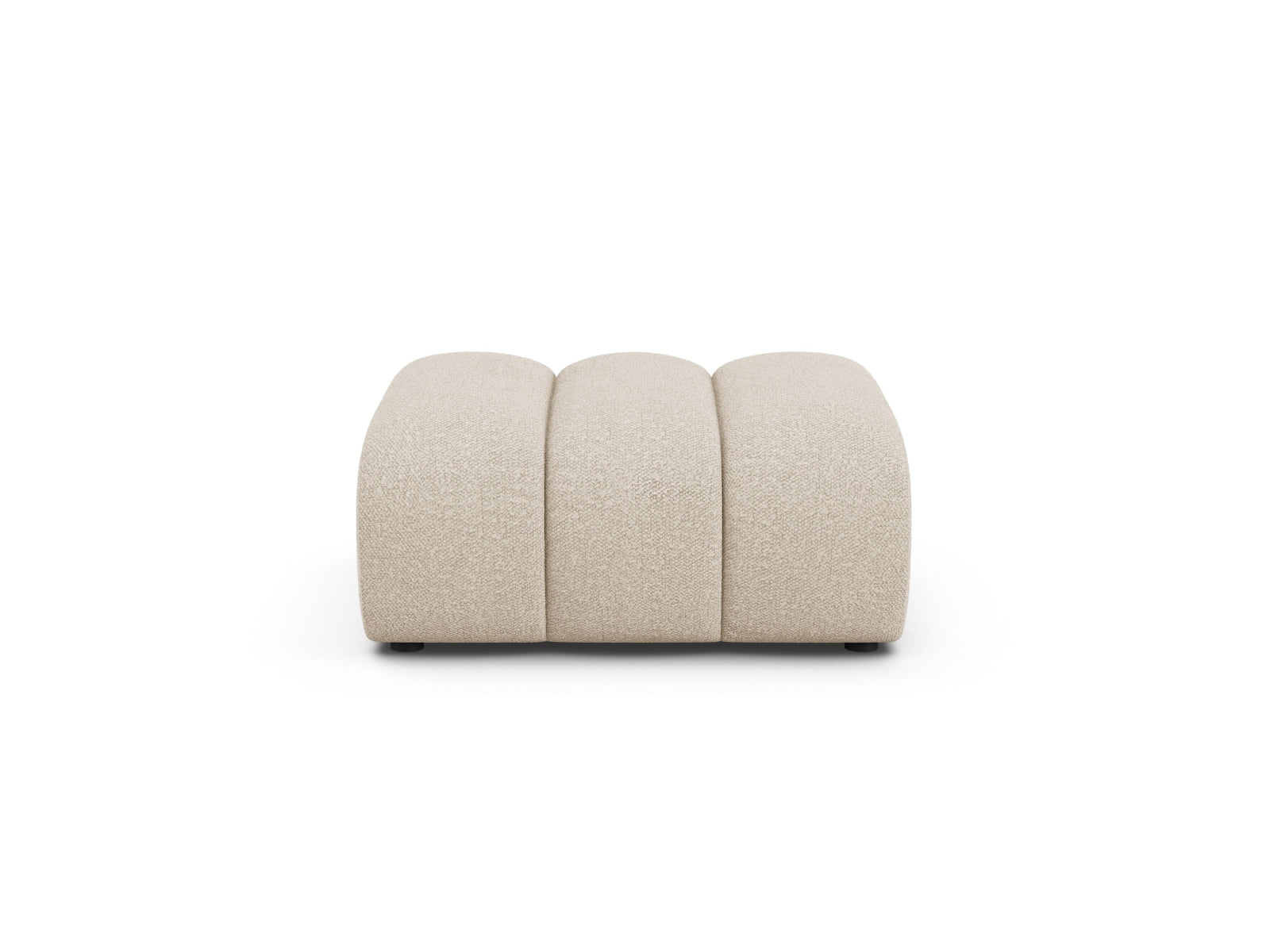 Pouf Bouclé Beige Lupine — Beige