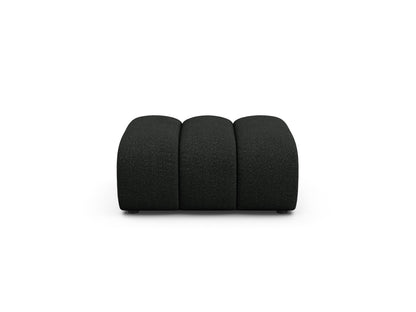 Pouf Bouclé Beige Lupine — Black