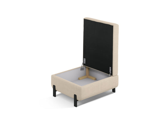 Gloria Pouf with Box, 92x76 cm