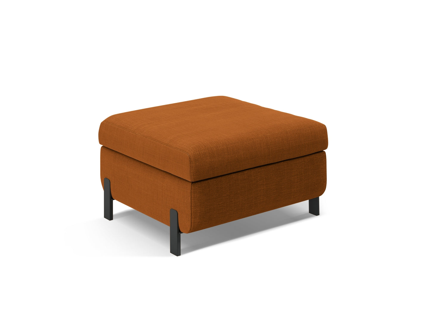 Pouf Strukturstoff Beige Gloria — Brick