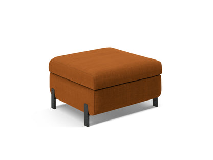 Pouf Strukturstoff Beige Gloria — Brick
