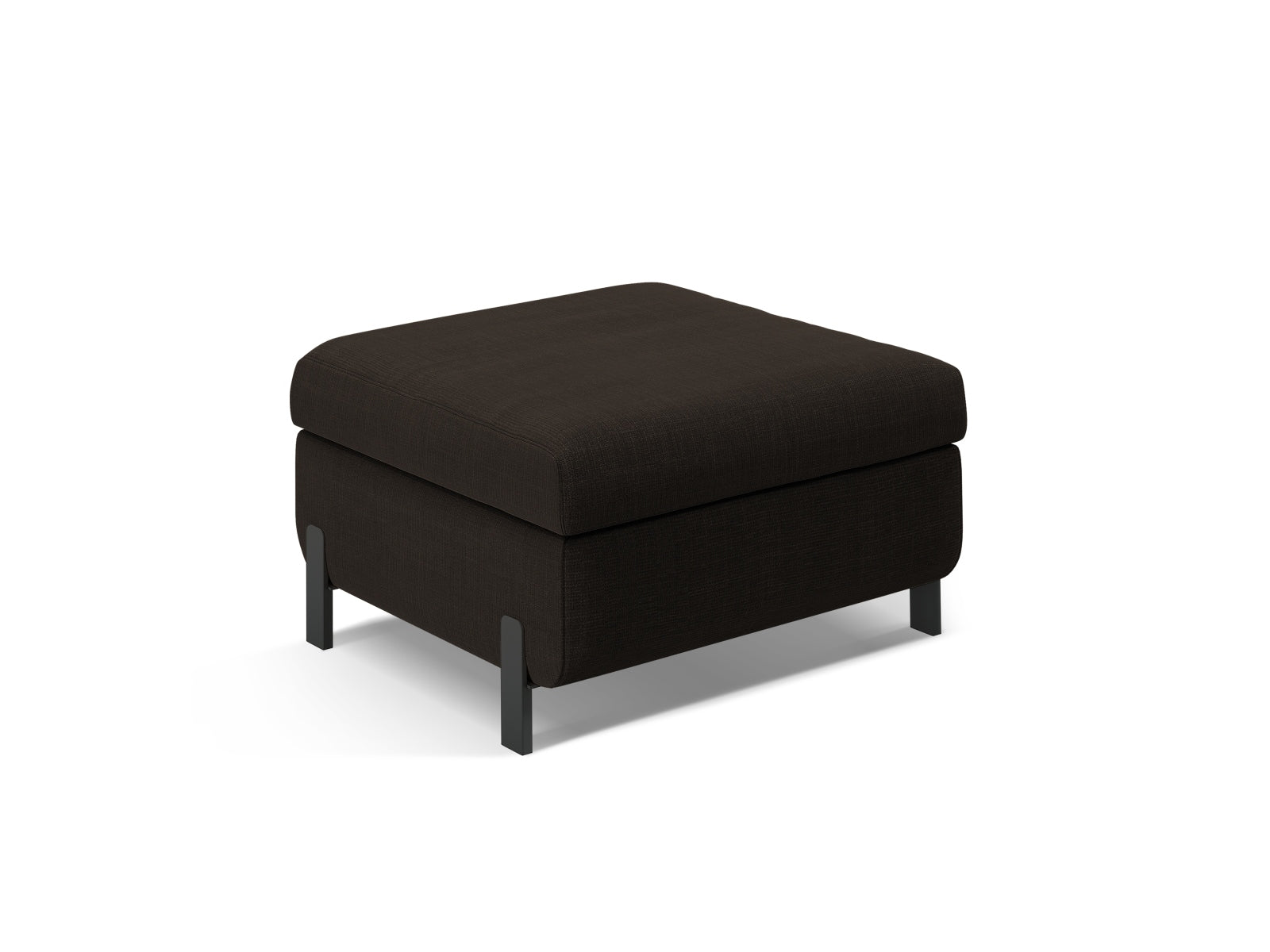 Gloria Pouf with Box, 92x76 cm — Dark Grey