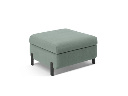 Pouf Strukturstoff Beige Gloria — Mint