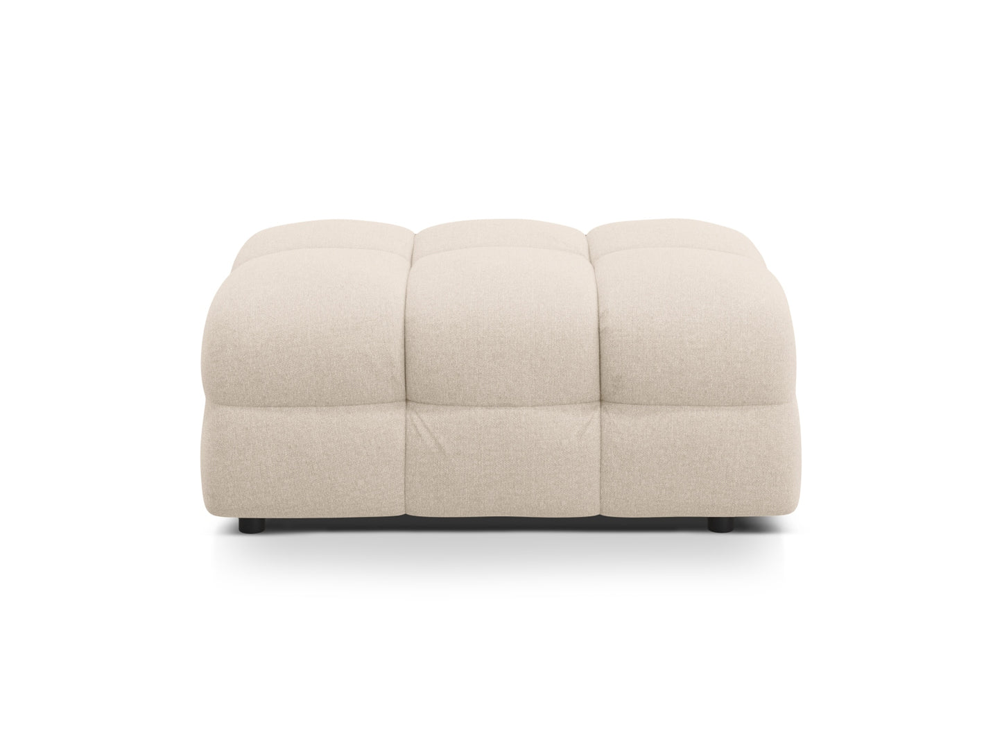 Pouf Strukturstoff Amazon Green Kendal — Beige