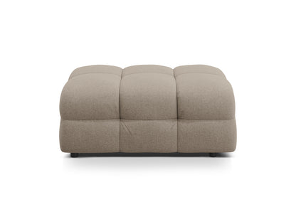 Pouf Strukturstoff Amazon Green Kendal — Dark Beige