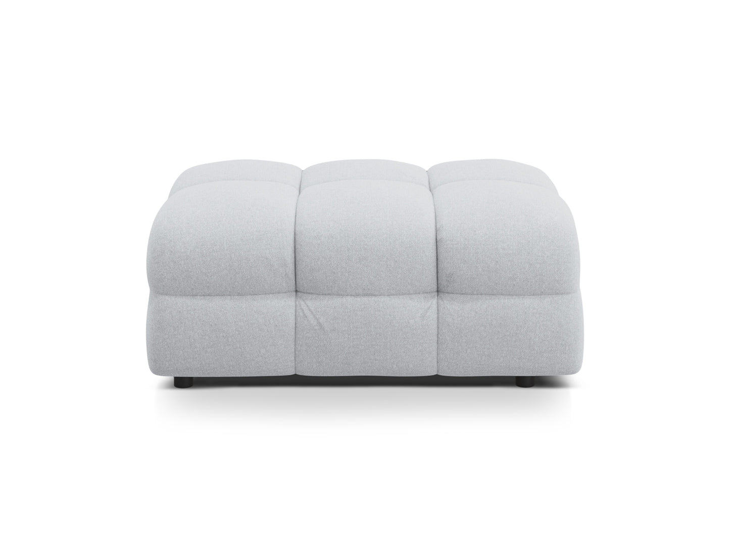 Pouf Strukturstoff Amazon Green Kendal — Light Grey