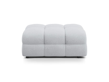 Pouf Strukturstoff Amazon Green Kendal — Light Grey