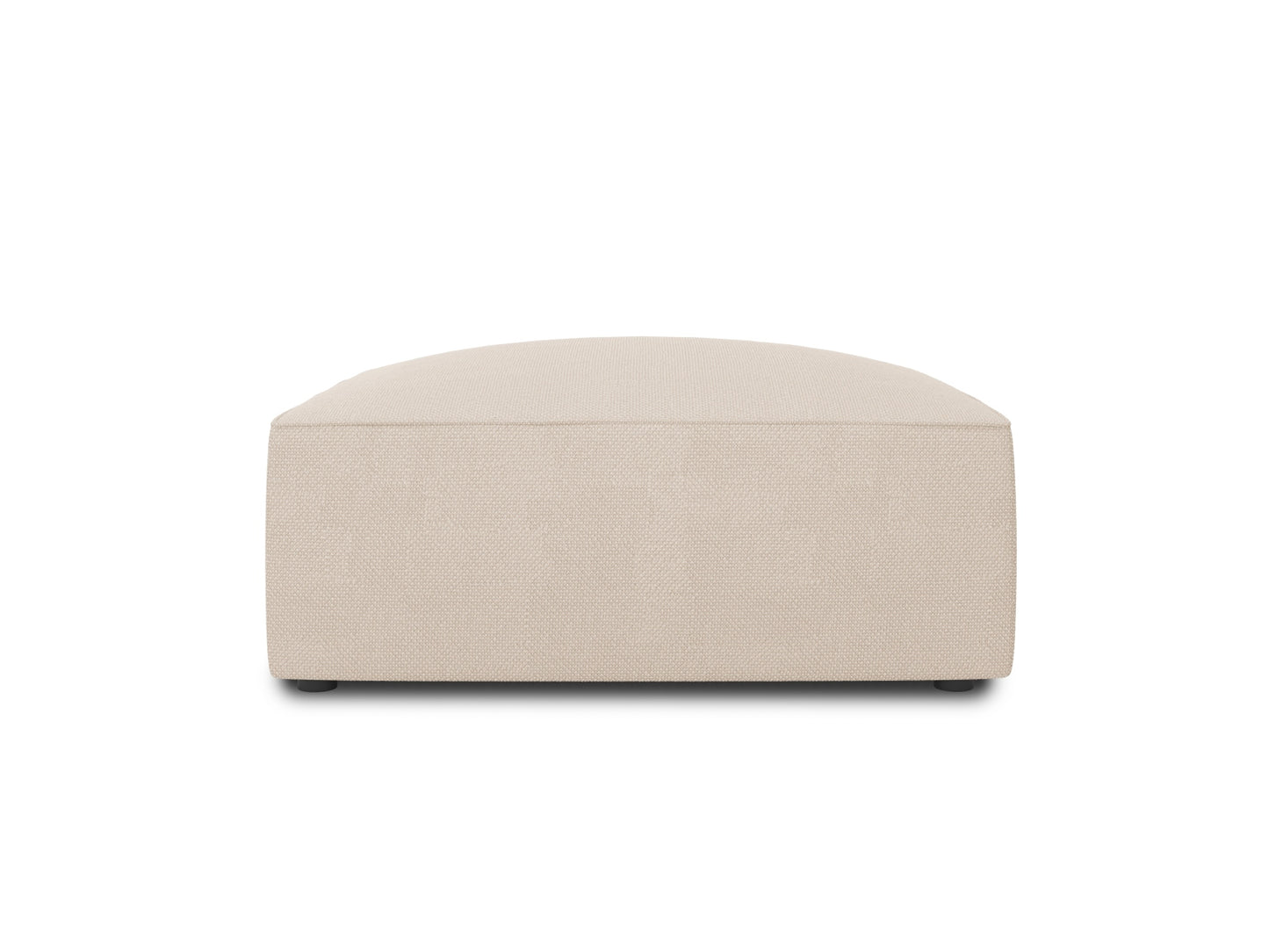 Pouf Strukturstoff Beige Ruby — Beige