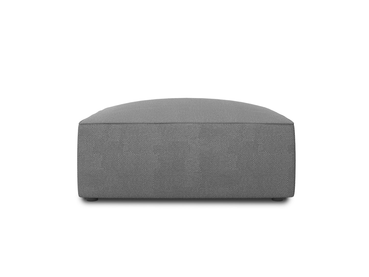 Pouf Strukturstoff Beige Ruby — Grey
