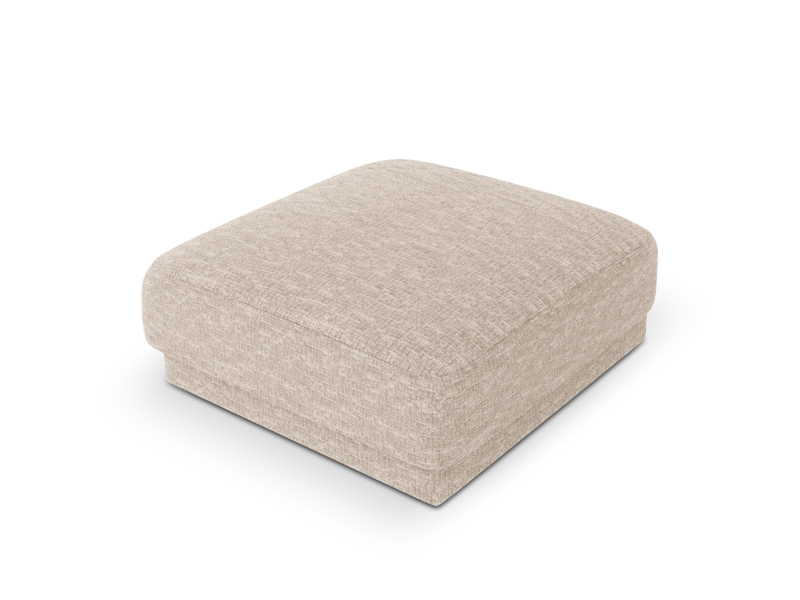 Pouf Chenille Beige Miley — Detailansicht