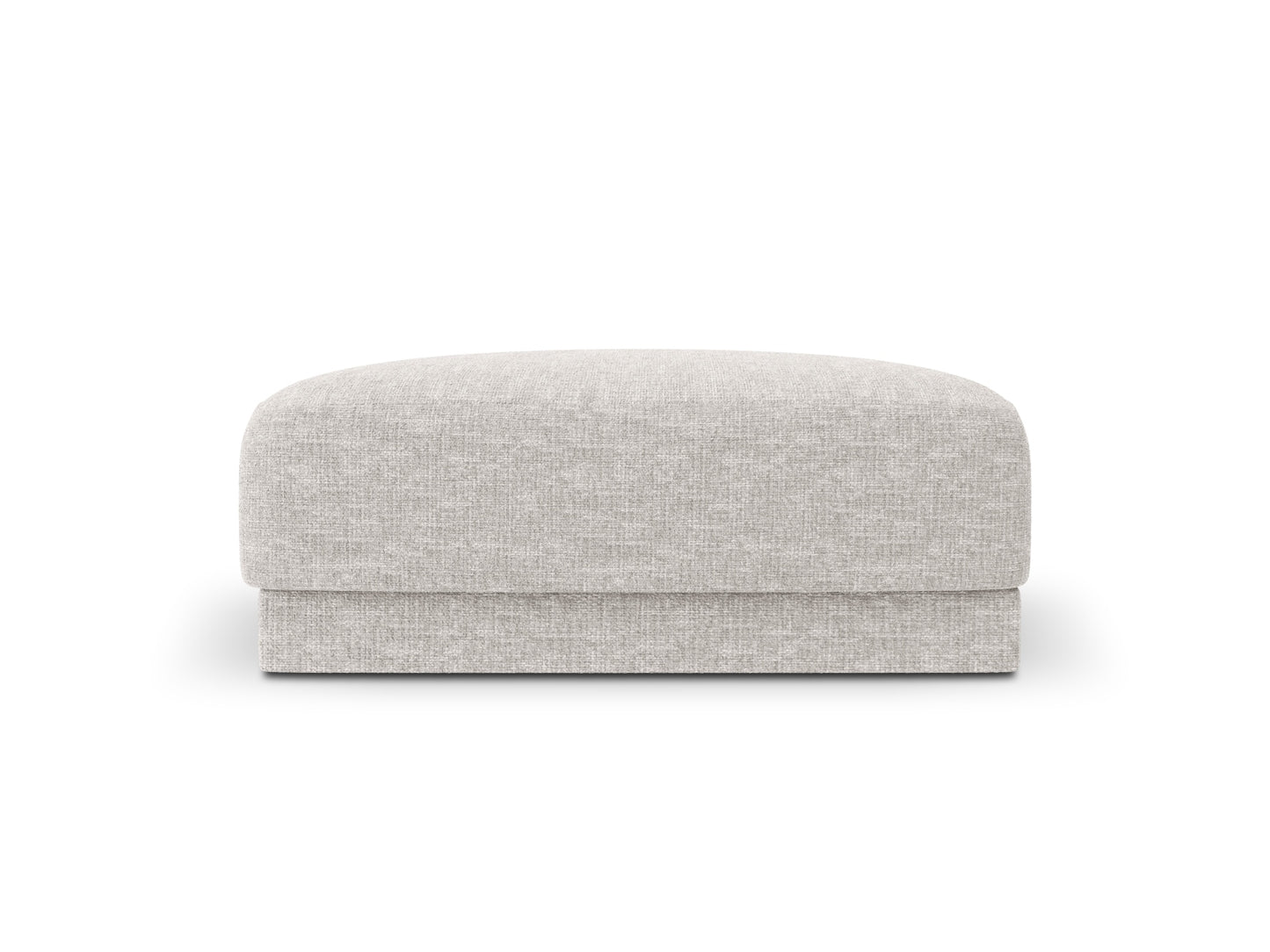 Pouf Chenille Beige Miley — Light Grey