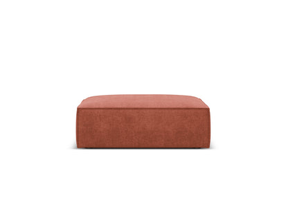 Pouf Chenille Beige Kaelle — Terracotta