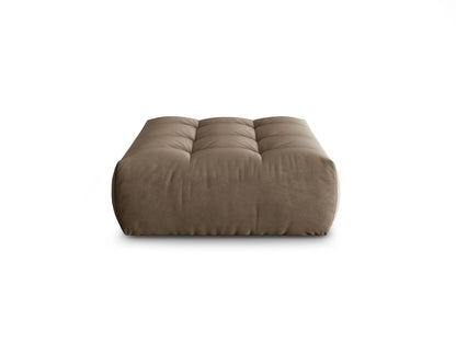 Pouf Samt Grau Bloom — Light Brown
