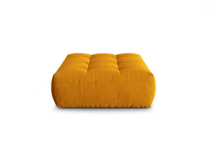 Pouf Samt Grau Bloom — Yellow