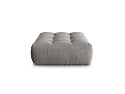 Pouf Samt Grau Bloom — Grey