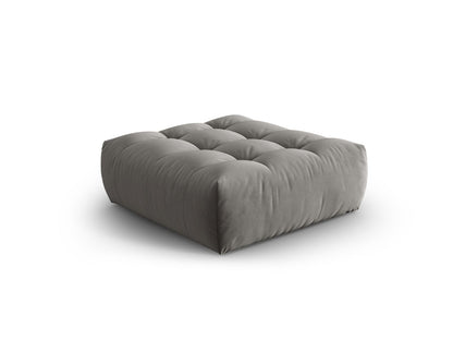 Pouf Samt Grau Bloom — Detailansicht