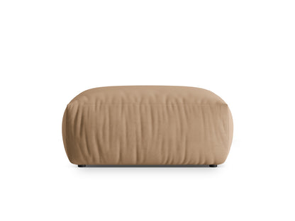 Pouf Samt Grau Chris — Sand