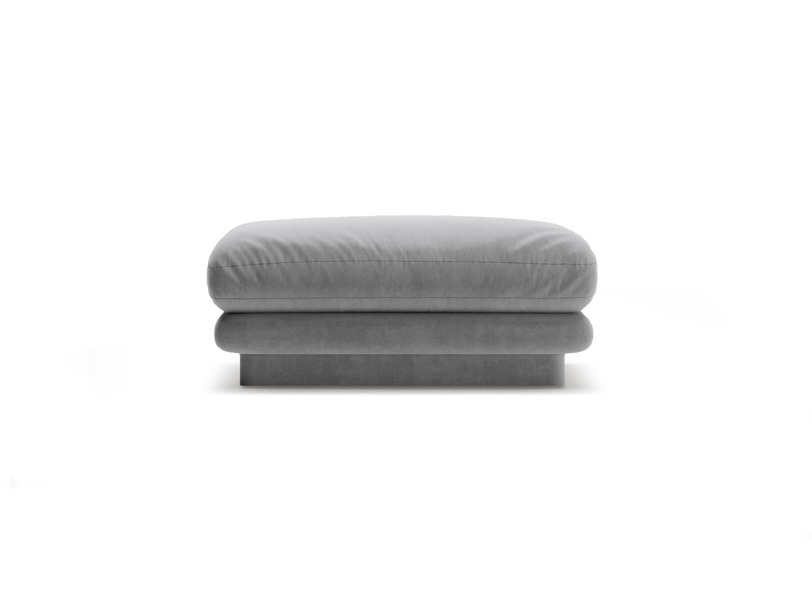 Torino Pouf, 80x80 cm — Grey