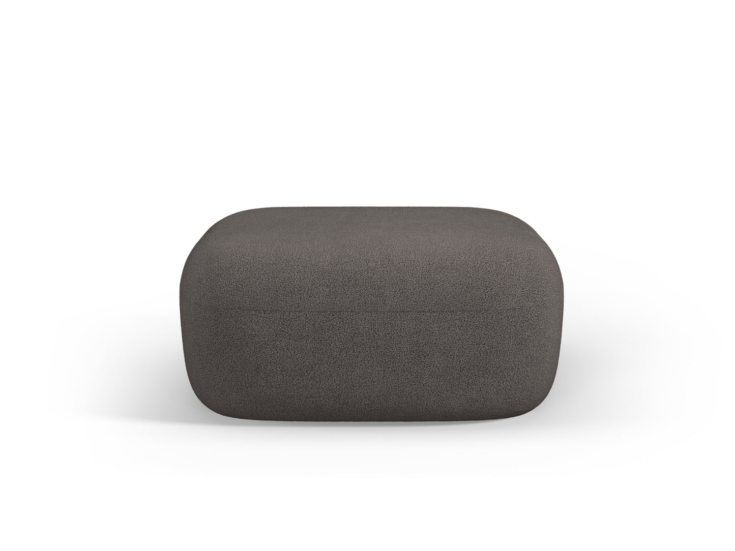 Pouf Bouclé Schwarz Jenny — Grey