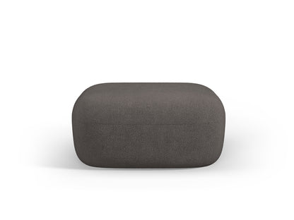 Pouf Bouclé Schwarz Jenny — Grey