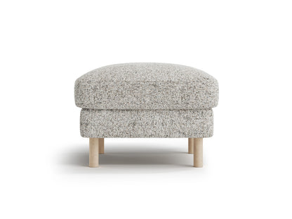 Pouf Strukturstoff Beige Melange Eden — Beige Melange