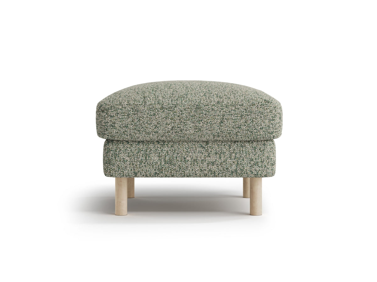 Eden Pouf, 64x64 cm — Moss Green Melange