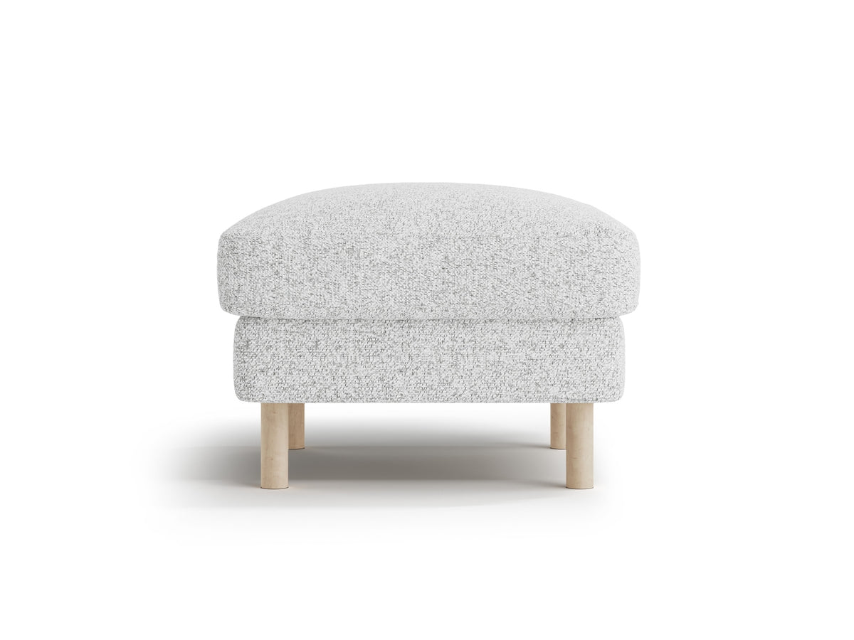 Eden Pouf, 64x64 cm — Light Grey Melange