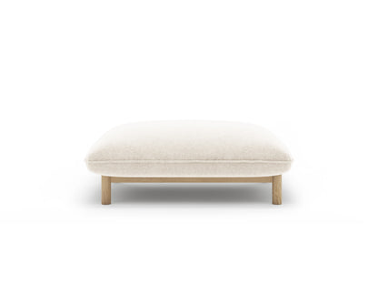 Pouf Strukturstoff Auburn Ada — Ivory