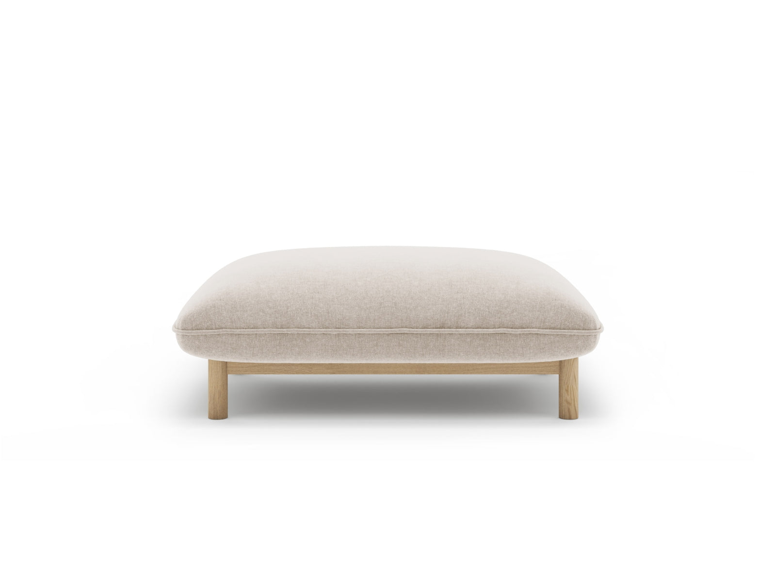 Ada Pouf, 95x65 cm — Light Beige