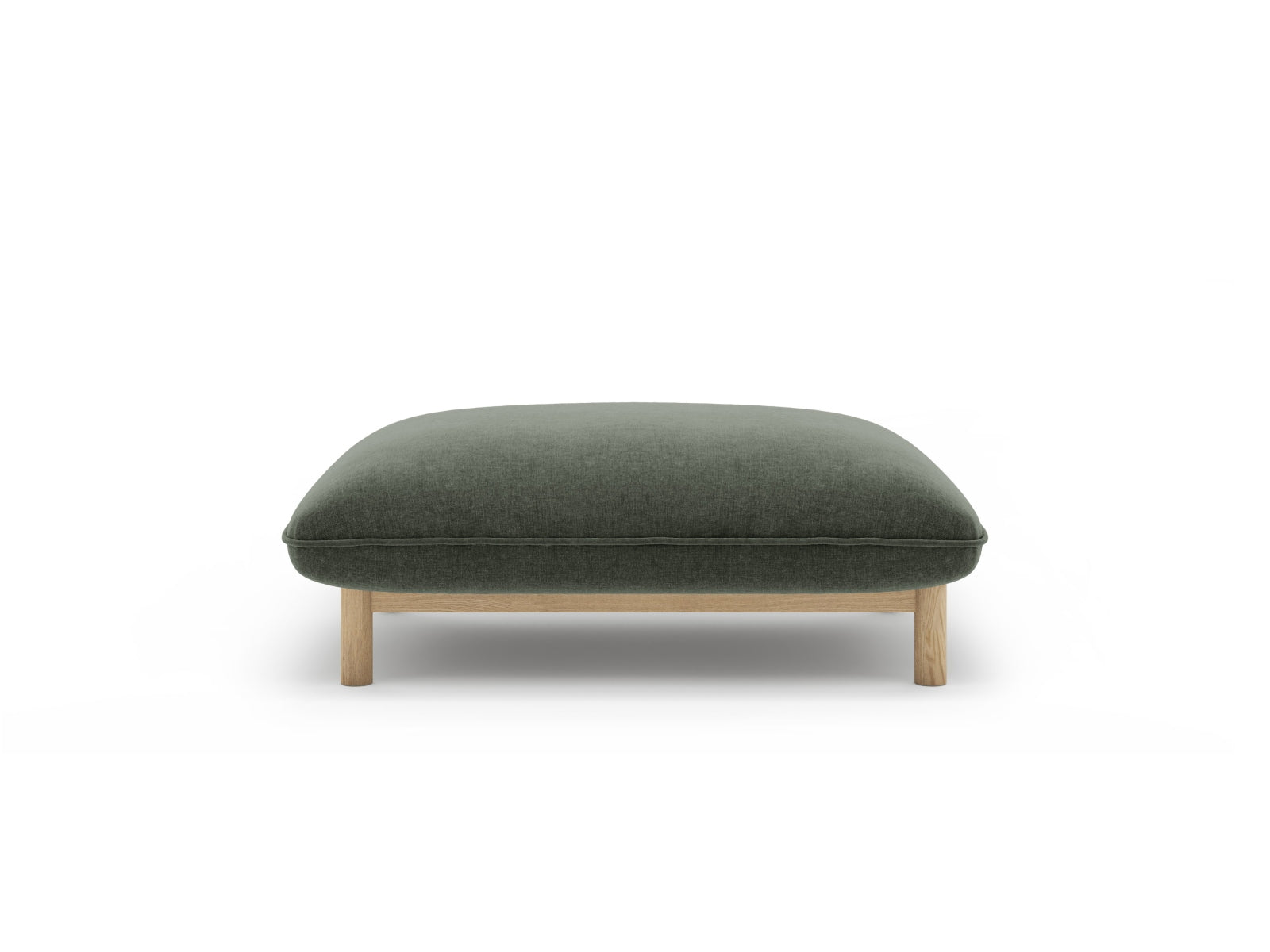 Ada Pouf, 95x65 cm — Moss Green