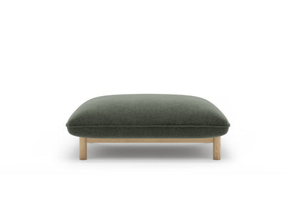 Pouf Strukturstoff Auburn Ada — Moss Green