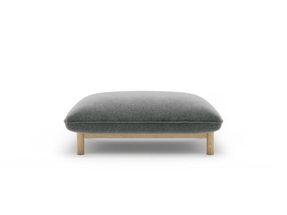 Pouf Strukturstoff Auburn Ada — Dark Grey