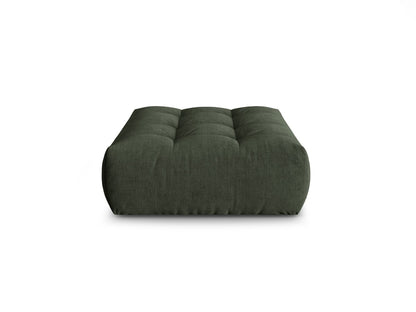 Pouf Strukturstoff Auburn Bloom — Moss Green