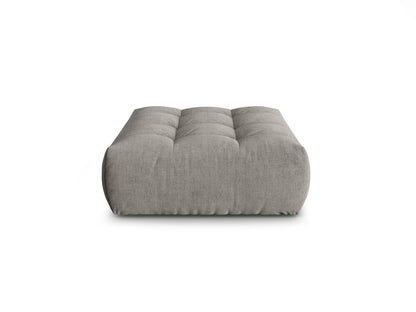 Pouf Strukturstoff Auburn Bloom — Light Grey