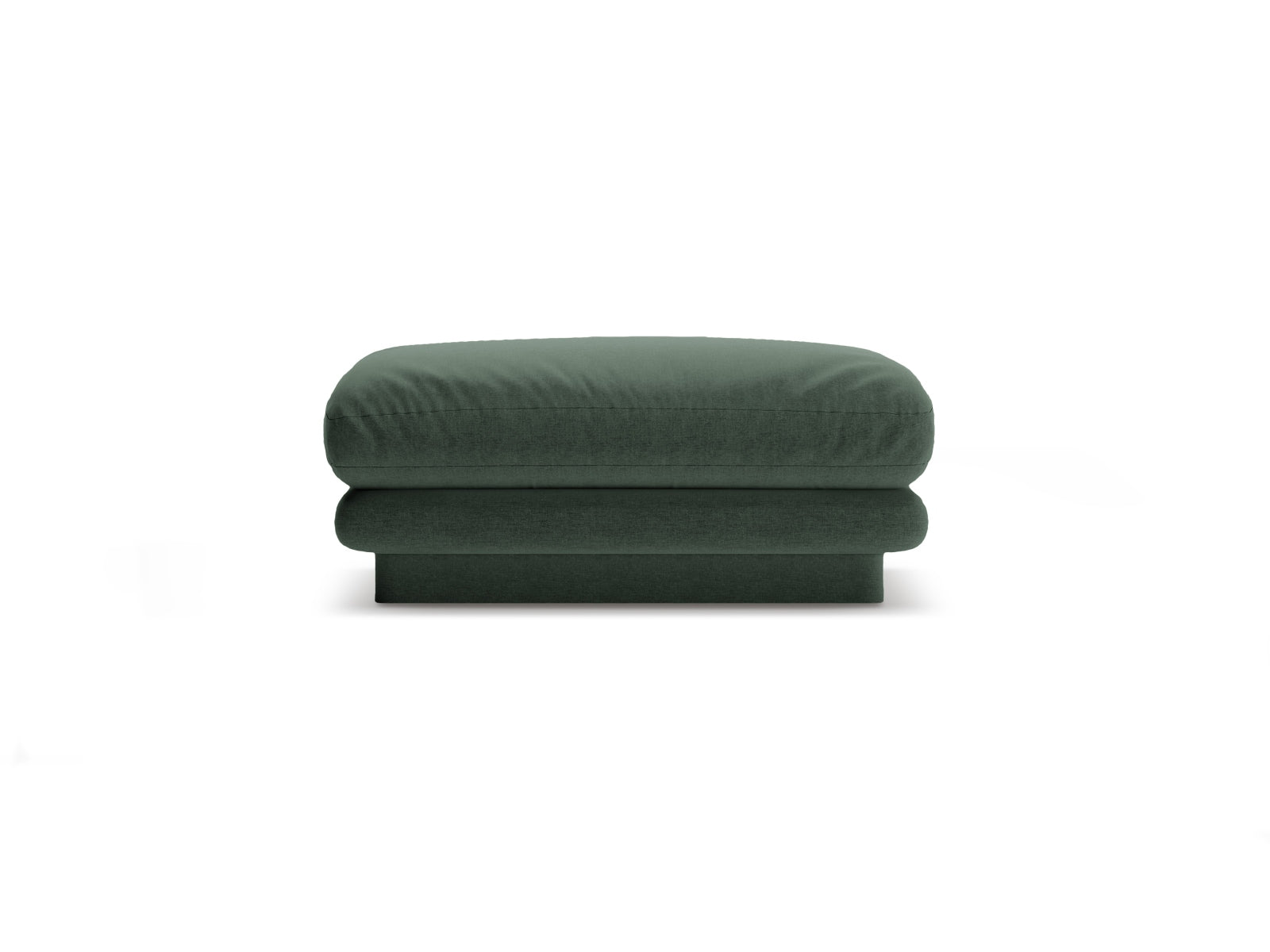 Torino Pouf, 80x80 cm — Moss Green