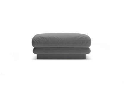 Pouf Strukturstoff Dunkelgrau Torino — Dark Grey