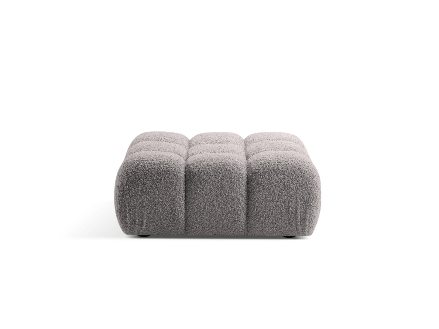 Pouf Bouclé Brick Bellis — Light Grey