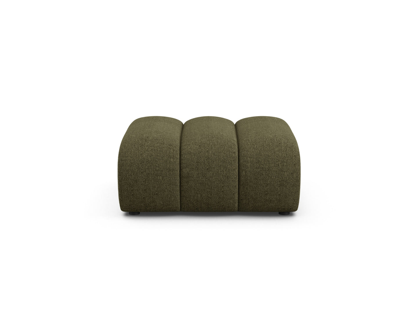 Pouf Chenille Brick Lupine — Green