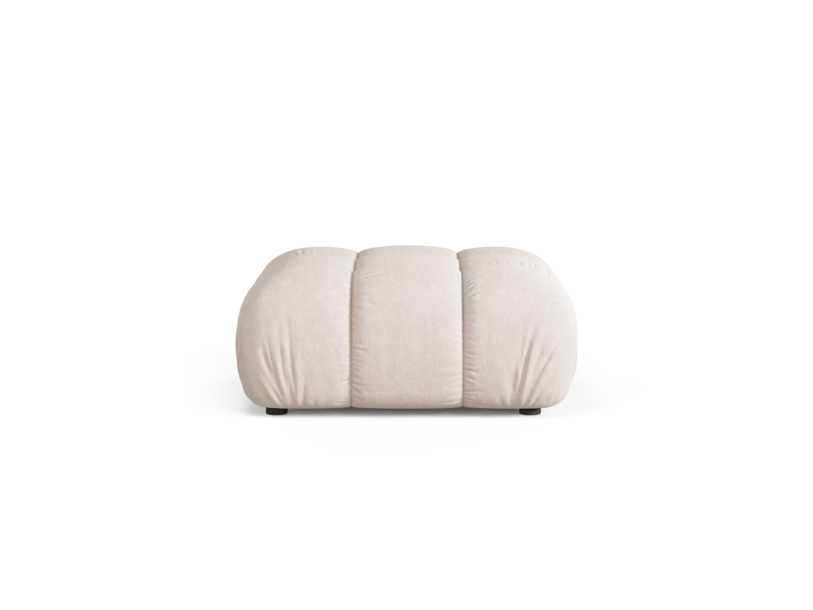 Pouf Strukturstoff Beige Bellis — Beige