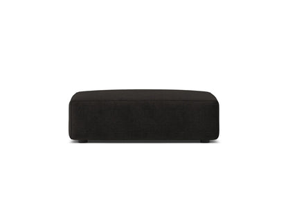 Pouf Strukturstoff Beige Jodie — Black