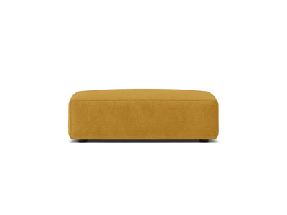 Pouf Strukturstoff Beige Jodie — Yellow