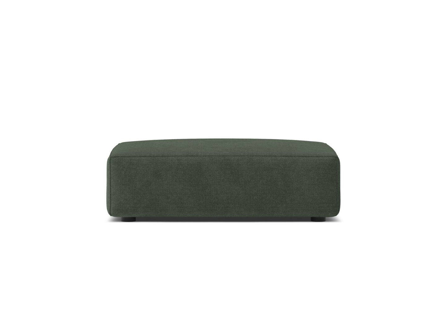 Pouf Strukturstoff Beige Jodie — Moss Green
