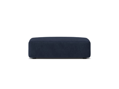 Pouf Strukturstoff Beige Jodie — Navy Blue